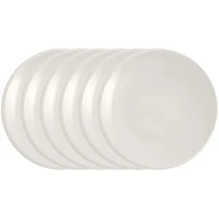 Villeroy & Boch Frühstücksteller ø 24 cm 6er Set, Teller Für Frühstück, Brunch, Kuchen, Dessert, Spülmaschinenfest, Mikrowellensicher, Speiseteller, Essteller Keramik, Premium Porzellan