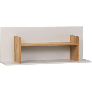 Cantus Wandboard , Grau, Eichefarben , Holz, Holzwerkstoff , Eiche , massiv , 100x40x25 cm , Wohnzimmer, Regale, Wandboards