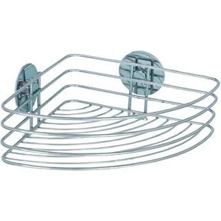 Wenko Turbo-Loc Eckablage Chrom, 26,5x20x10,5 cm