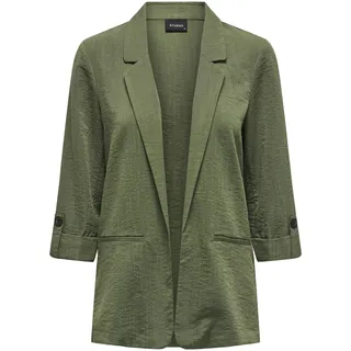 ONLY Damen Onlmarsa 3/4 Blazer WVN Noos Longblazer, Kalamata/Detail:Melange, L