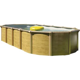 Aufstellpool Stahlwandpool-Set Green Line Evolution oval 760x390x132 cm inkl. Sa