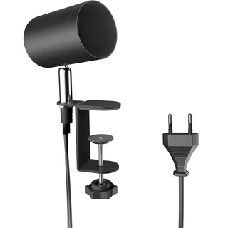 ledscom.de Klemmleuchte WAIKA, Schalter, schwarz matt, 1x GU10 max. 15W