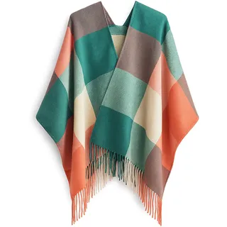 Good Nite Schal Damen Herren Winter Herbst Schals & TüCher Für Kuschelig Flauschig Festlich Großer Karo Warm Weich Scarf Nüchtern und Stilvoll(Grüner,200x60cm)