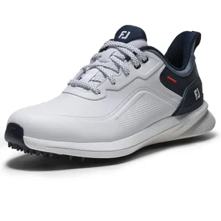 Footjoy Herren Pro SlGolf Schuh, weiß blau rot, 9 UK Wide
