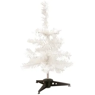 eBuyGB Künstlicher Mini-Weihnachtsbaum, weiß