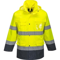 Bild Warnschutz-Jacke Lite , S, Farbe: Gelb/Marine,