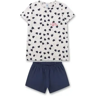 Sanetta Mädchen-Schlafanzug kurz Off-White | Hochwertiger und bequemer Schlafanzug aus Baumwolle für Mädchen. Pyjamaset für Mädchen 176