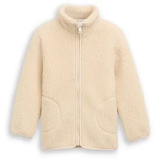 Tom Tailor TOM TAILOR, Sweatjacke Teddy-Plüsch, mit Stehkragen