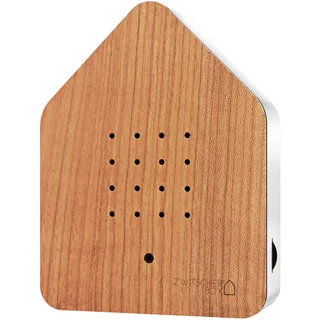 RELAXOUND ORIGINAL Zwitscherbox "Cherry" – Moderne Vogelgezwitscher Box mit Vollholzfront – Entspannender Vogelgesang – Bewegungsmelder mit Sound – Naturgeräusche Soundbox