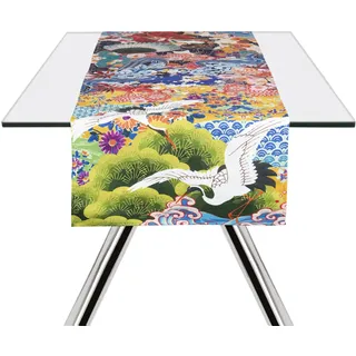 Excelsa Tischläufer, Tavola Kimono Baumwolle, 45X140 cm, Bunt
