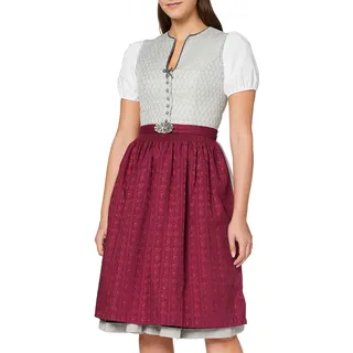 Stockerpoint Sc-300 Damen Midi Dirndlschürze, Bordeaux, 46-50