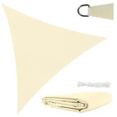 Sonnensegel, Sonnenschutz, Sichtschutz, 4x4x4m beige, Outdoor, Camping