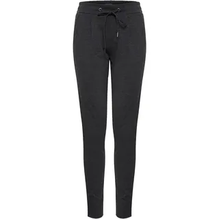 ICHI IHKATE PA2 Damen Sweathose Sweatpants Relaxhose mit Stretch Schmaler Schnitt mit Elastikbund, Größe:2XL, Farbe:Dark Grey Melange (10021)