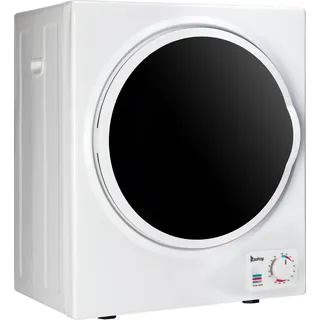 Trommeltrockner Ablufttrockner Frontlader-Ablufttrockner 2,5 kg, 1,6 Kubikfuß - Weiß, Schwarz