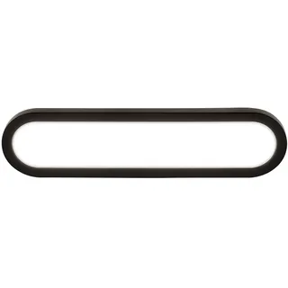 Briloner - LED Spiegelleuchte Bad mit indirektem Licht, IP44 Spritzwasserschutz, Wandmontage, Badezimmerlampe, Spiegellampe Bad, Lampe Badezimmer, Badlampe Wand, 35 x 9 x 4 cm, Schwarz