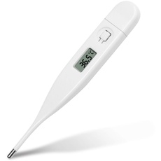Daffodil HPC300 - Digitales Körperthermometer Fieberthermometer Achsel – Temperaturmessgerät mit LCD für orale und rektale Messungen – gut ablesbares Display und frei von quecksilber - CE zertifiziert