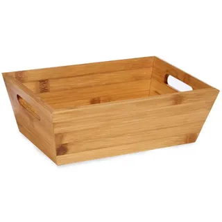 Kinvara Obstkorb Bambus 22/33/10 cm , Braun , Naturmaterialen , 10 cm , Geschirr, Schalen & Schüsseln, Obstschalen