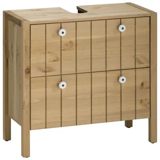 Home Affaire »Tina«, Badmöbel, Schrank, Breite 57 cm, Massivholz, beige