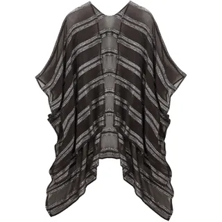 LASCANA "Modetuch, Strandtuch, Überwurf", mit modischen Glitzerdetails, schwarz, silberfarben),