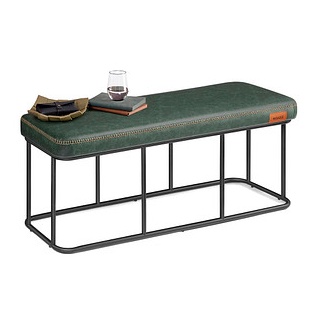 VASAGLE Sitzbank LOM073C01 waldgrün Kunstleder 120,0 cm