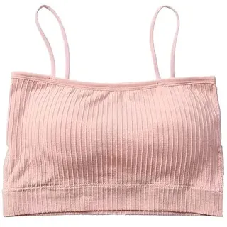 qingfengxia Sommerrosa Unterwäsche mit dünnen Querschnitten - BH aus Reiner Baumwolle mit schönem Rücken, Rosa, Einheitsgröße