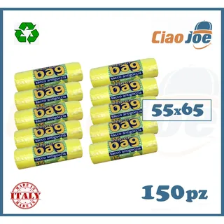 Säcke für Sammlung Differenzierte Gelb Umschläge Müll 55x65 Stark 150pz