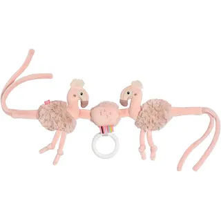 Fehn Kinderwagenkette "Lazy, Crazy & Pink, Kinderwagenkette Flamingo", rose