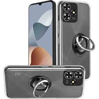 HuiYouMY hülle mit Ring Compatible with ZTE Blade A73 4G/ZTE Blade V50S,hülle silikon stoßfest Compatible with ZTE Blade A73 4G/ZTE Blade V50S schutzhülle handyhülle Tasche case Clear