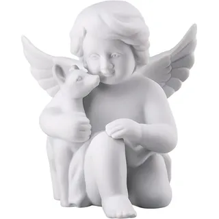 Rosenthal Engel mit Bambi Weiss Matt 10 cm