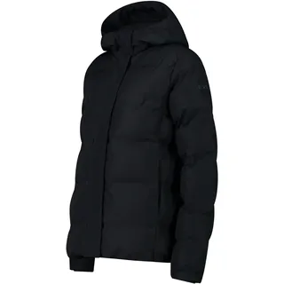 Steppjacke CMP "WOMAN JACKET FIX HOOD", Damen, Gr. 40, schwarz, Obermaterial: 100% Polyester. Futter: 100% Polyester. Wattierung: 100% Polyester, Jacken Steppjacke