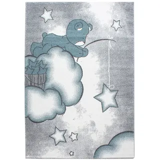 Ayyildiz Teppiche "Kids 580", rechteckig 12 mm Höhe auch in rund, Teddybär, Sterne Design, Kurzflor,