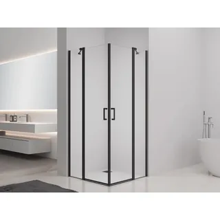 baliv Duschkabine DUK-90.51E 90 cm x 90 cm Schwarz Matt