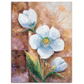 Artland Leinwandbild »Es ist ein Traum« Blumen 1 Stk. tlg. auf Holzrahmen gespannt, weiß