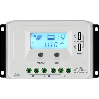 Offgridtec PWM Pro 12V/24V 30A USB
