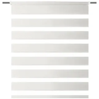 Home fashion Kettenzugrollo Zebra, Stoff, wollweiß, 150 x 50 cm