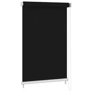 vidaXL Außenrollo 185 (B) x 230 (H) cm Schwarz - Schwarz
