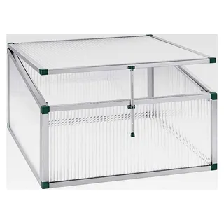 Frühbeet Typ Allgäu Modell 3 Größe 1 – Extrem stabil: Hagelfeste 16 mm Platten –  Germany – UV-Schutz – Aluminium Mini-Gewächshaus – 101 x 107 cm
