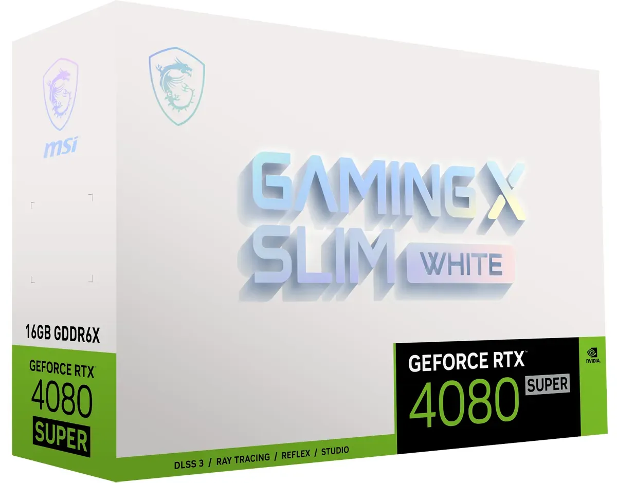 Bild von GeForce RTX 4080 SUPER 16G Gaming X Slim White, 16GB GDDR6X, 2x HDMI, 2x DP (V511-220R)