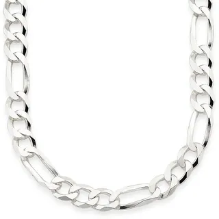 Bruno Banani Kette ohne Anhänger BRUNO BANANI "Schmuck Geschenk Silber 925 Halsschmuck Halskette Figarokette" Gr. 60, silber (silberfarben), Halsketten, Herren, 60, Silber 925 (Sterlingsilber), L: 60 B: 7mm, B:7mm