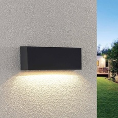 Bild LED-Außenwandleuchte Jarte, 24 cm, down, dunkelgrau