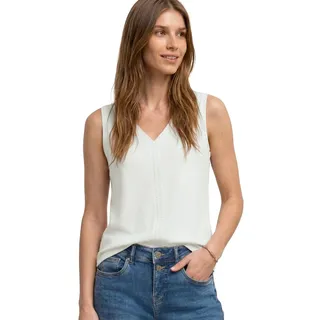 Street One Damen Top mit V-Neck und Crochet-Tape