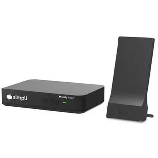 simpliANTENNE Box B710T2R mit simpliANTENNE SET DVB-T2 Receiver inkl. aktiver Indoor-Antenne für digitales Antennenfernsehen, kein extra Modul