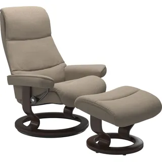 Stressless® Fußhocker »View«, mit Classic Base, Gestell Braun Stressless® beige Q2 FARON