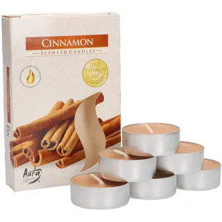 KOTARBAU® 6er Pack Duftkerzen Teelichter Cinnamon Duftteelichter Brenndauer 4 Stunden