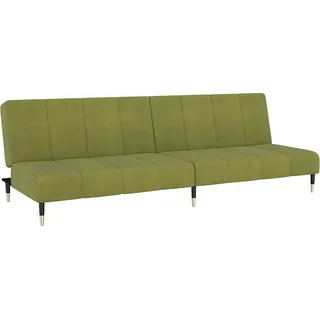vidaXL Schlafsofa 2-Sitzer Hellgrün Samt - Grün