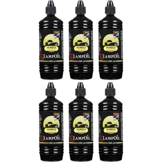 horeca candles Lampenöl 6x1L – Flüssigwachs mit 99% Paraffin, Rauchfrei & Geruchsarm, für Öllampen, Fackeln, Kerzen, Innen- & Außen