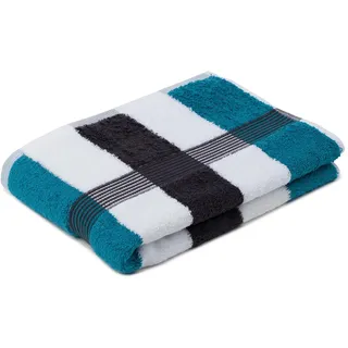 New York Duschtuch 70 x 140 cm lagune/weiß/graphit