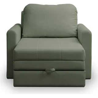 Selsey DEJANO - Schlafsessel - Salbeigrün - 75x196 cm - Grün