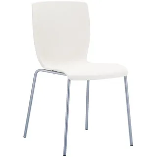 CLP Stapelstuhl Kunststoff creme , 47x80x50 cm , Esszimmer, Stühle