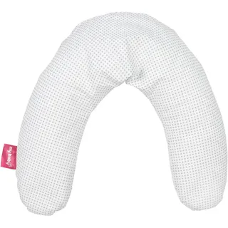 My Baby Lou Babynackenkissen , Grau, Weiß , Textil , Füllung: Mikroperlen , 102x102 cm , Textiles Vertrauen - Oeko-Tex® , weich und anschmiegsam, pflegeleicht , Heimtextilien, Kopfpolster & Bettdecken, Kopfkissen, Nackenkissen